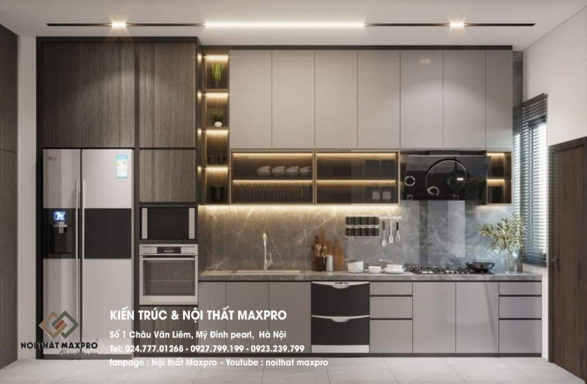 Mẫu Tủ Bếp Inox Đẹp