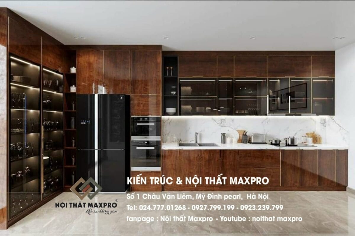 Tủ bếp inox treo tường