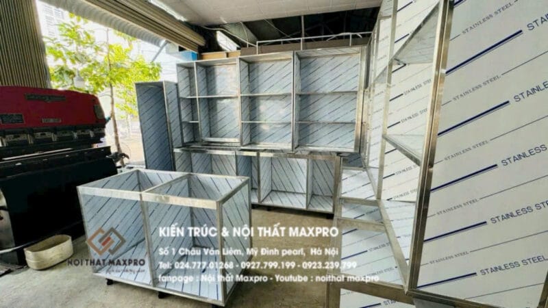 Mẫu Tủ Bếp Inox Đẹp Nhất