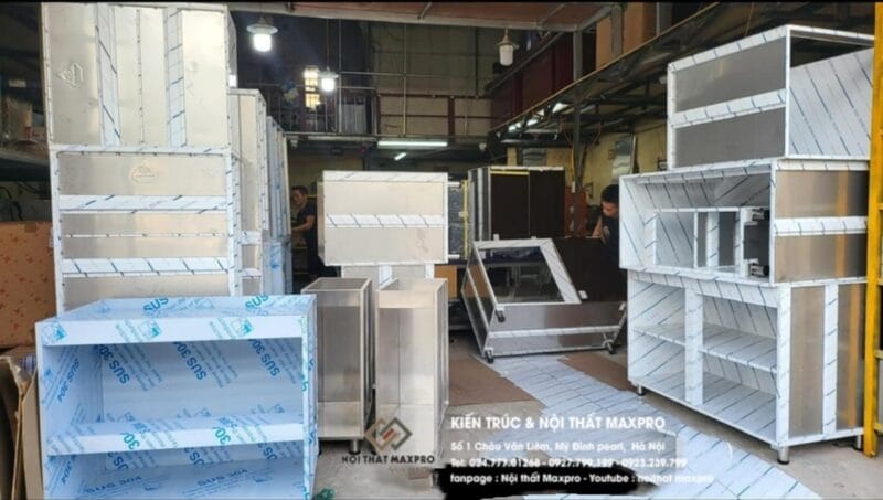 Sản Xuất Phụ Kiện Tủ Bếp Inox